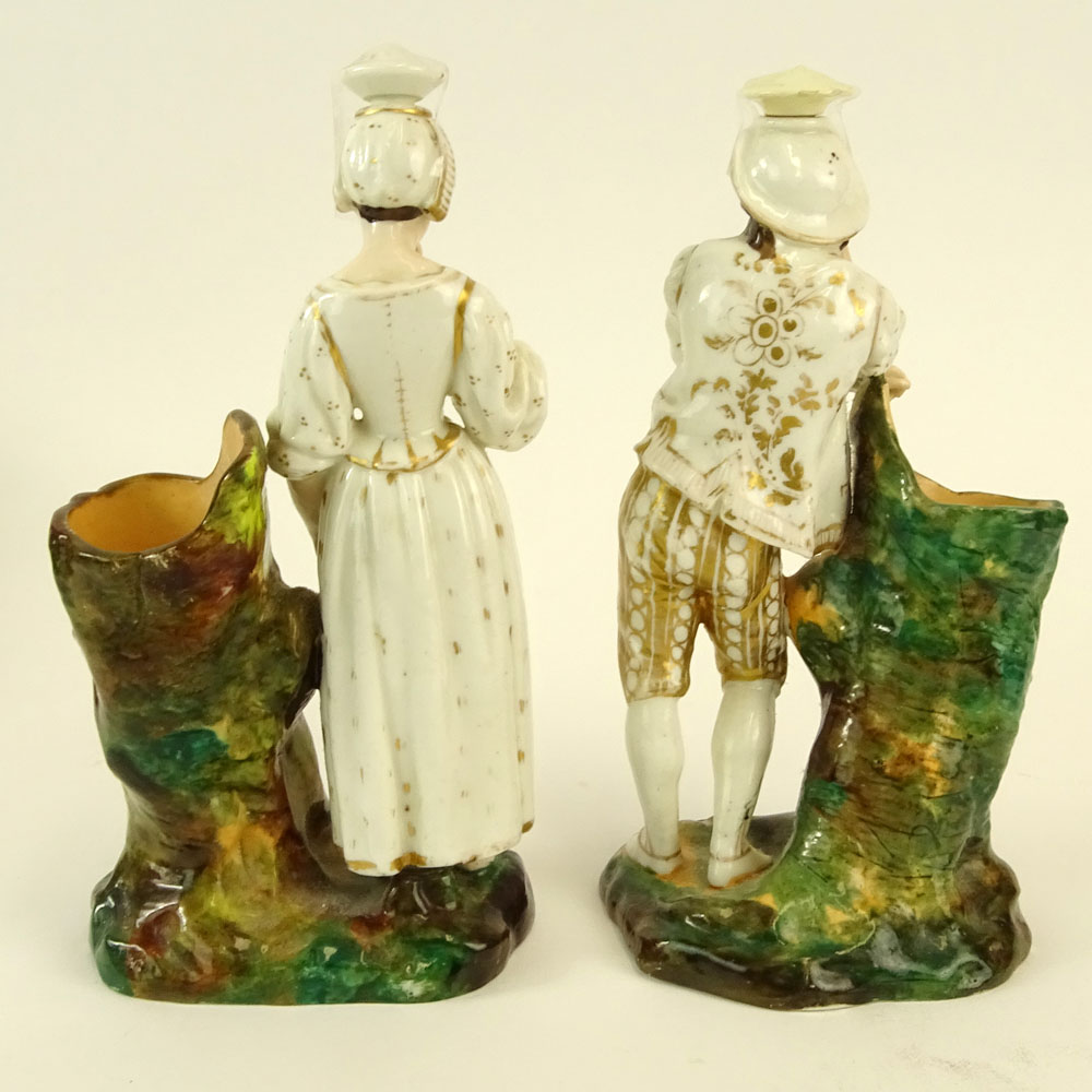 Pair of Jacob Petit Porcelain Figural Scent Bottles.