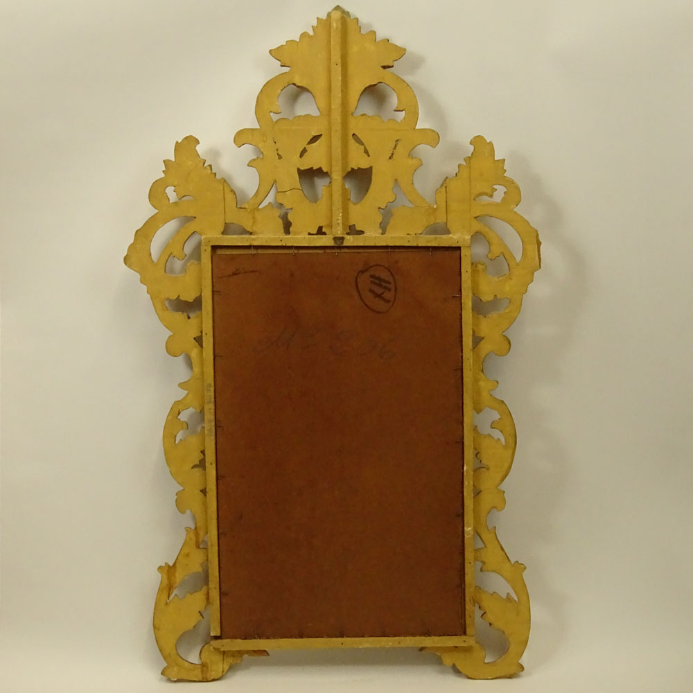 Mid 20th Century Carved Gilt Wood Mirror.