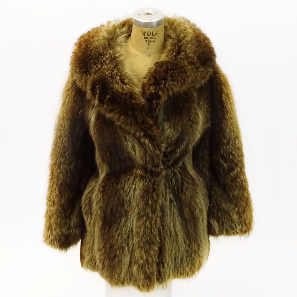 Vintage Raccoon Fur Jacket.