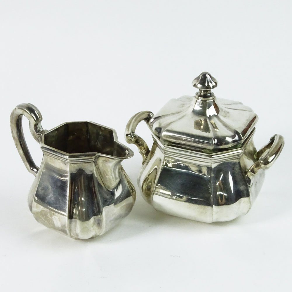 Vintage German 835 Silver Five (5) Piece Tea/Coffee Service.