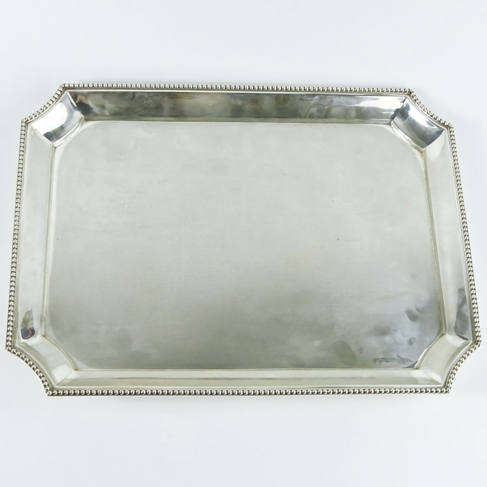 Antique German 800 Silver Tray. Signed 800.