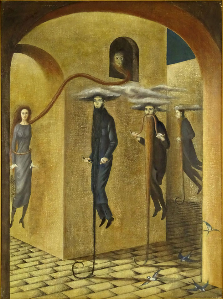 After Remedios Varo, Spanish (1908-1963) Oil on Canvas
