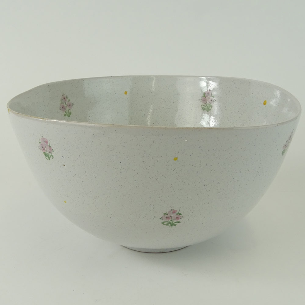 Mid-Century Bjorn Wiinblad Hand Painted Pottery Bowl.