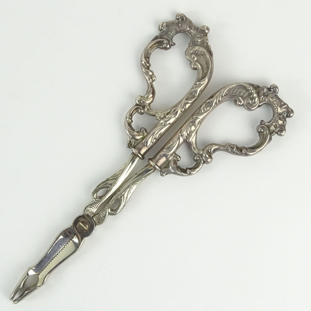 Antique Sterling Silver Grape Shears.