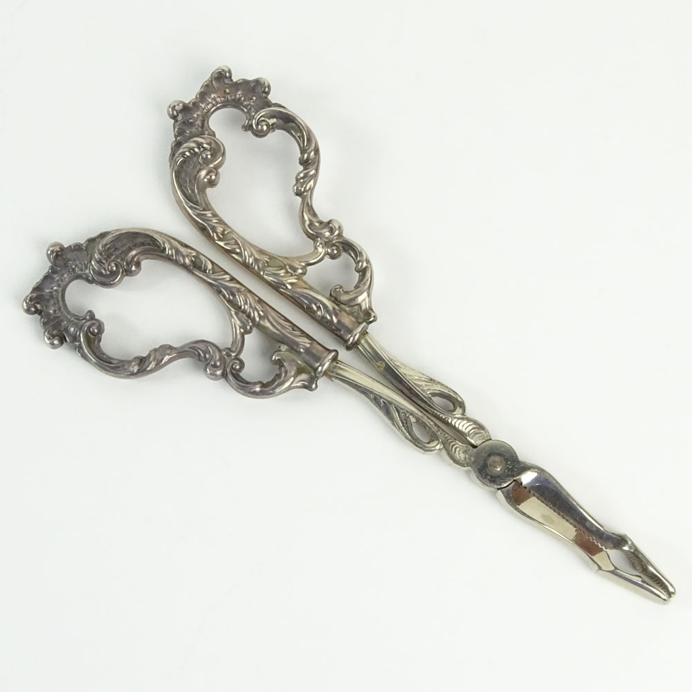 Antique Sterling Silver Grape Shears.