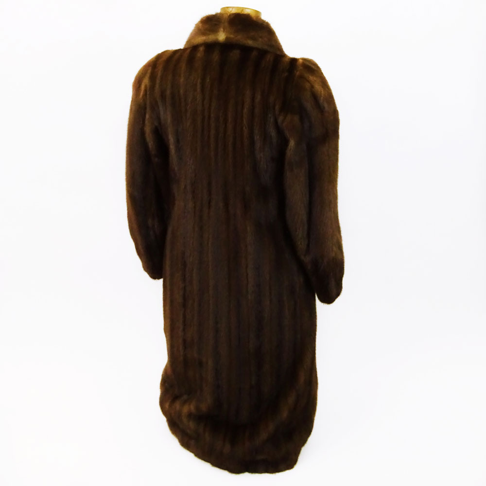 Christian Dior Full Length Brown Mink Coat.