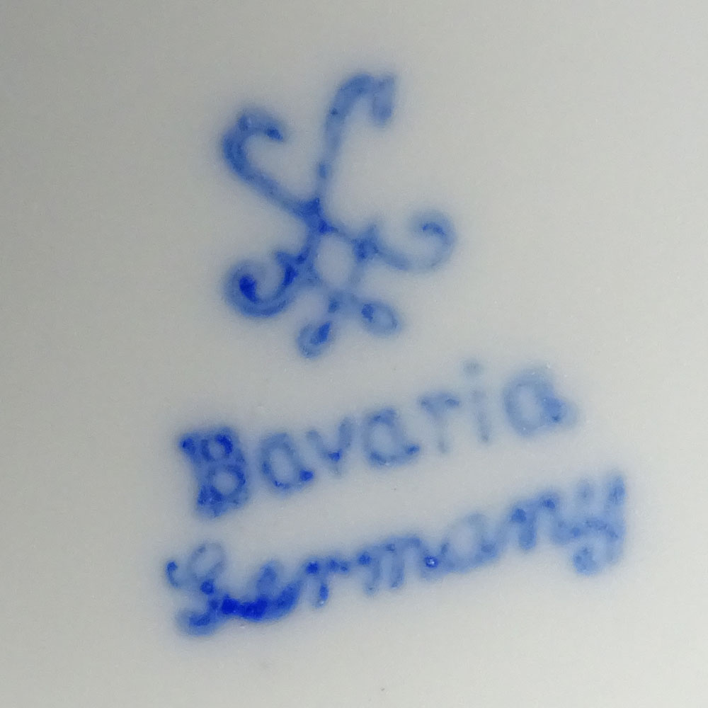 72 Piece Bavaria Hand Painted Porcelain Partial Dinner Service.