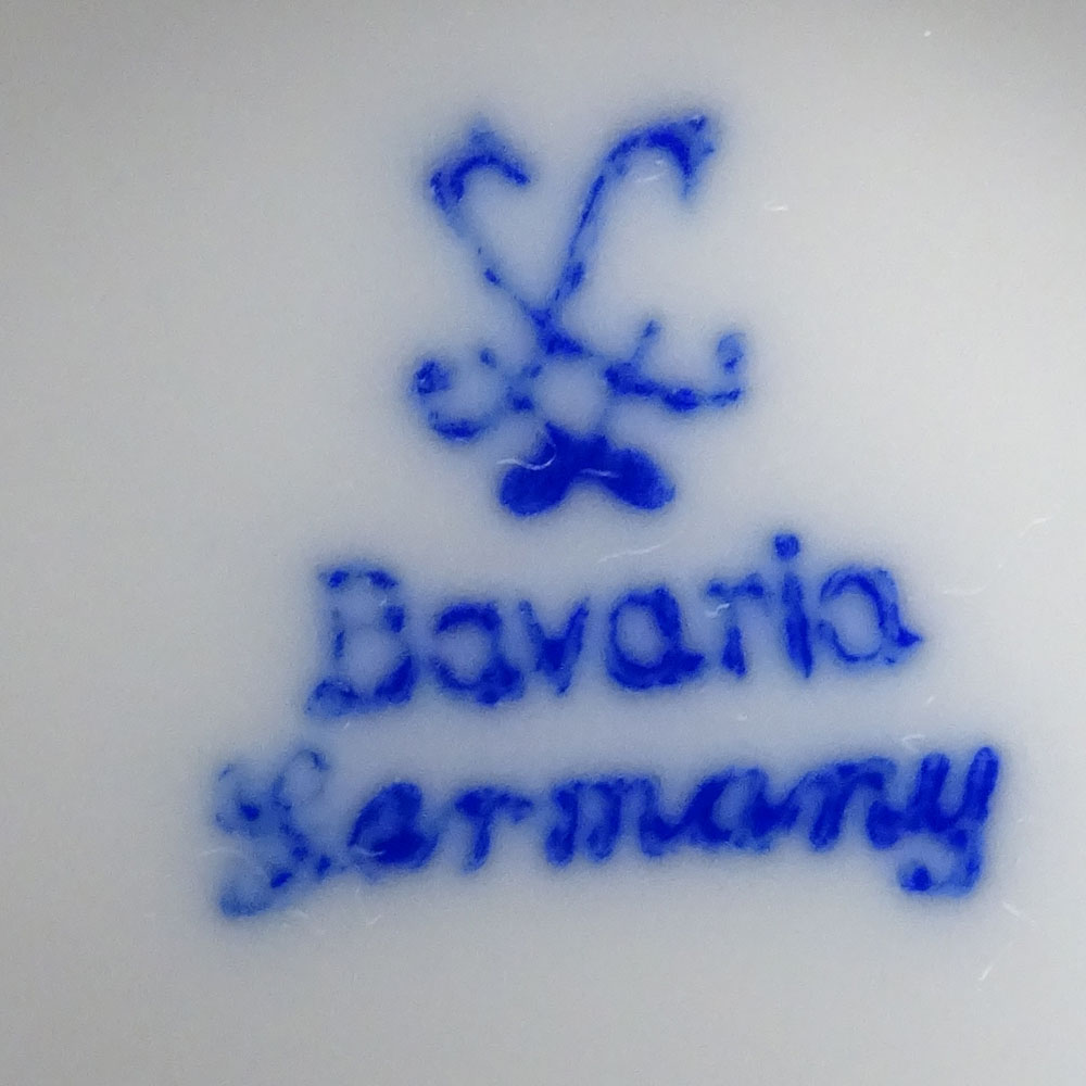 72 Piece Bavaria Hand Painted Porcelain Partial Dinner Service.