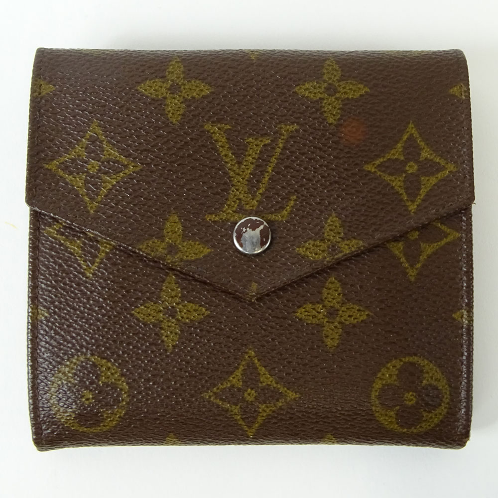 Vintage Louis Vuitton Made in France Monogram Canvas Wallet.