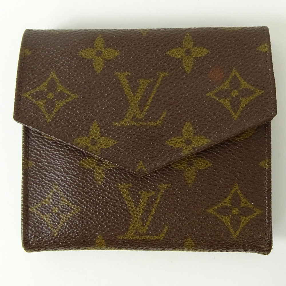 Vintage Louis Vuitton Made in France Monogram Canvas Wallet.