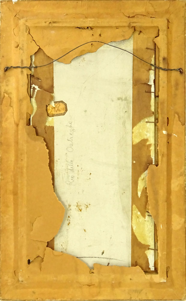 Mid-Century Italian School Oil on Panel "Rio Delle Ostreghe".