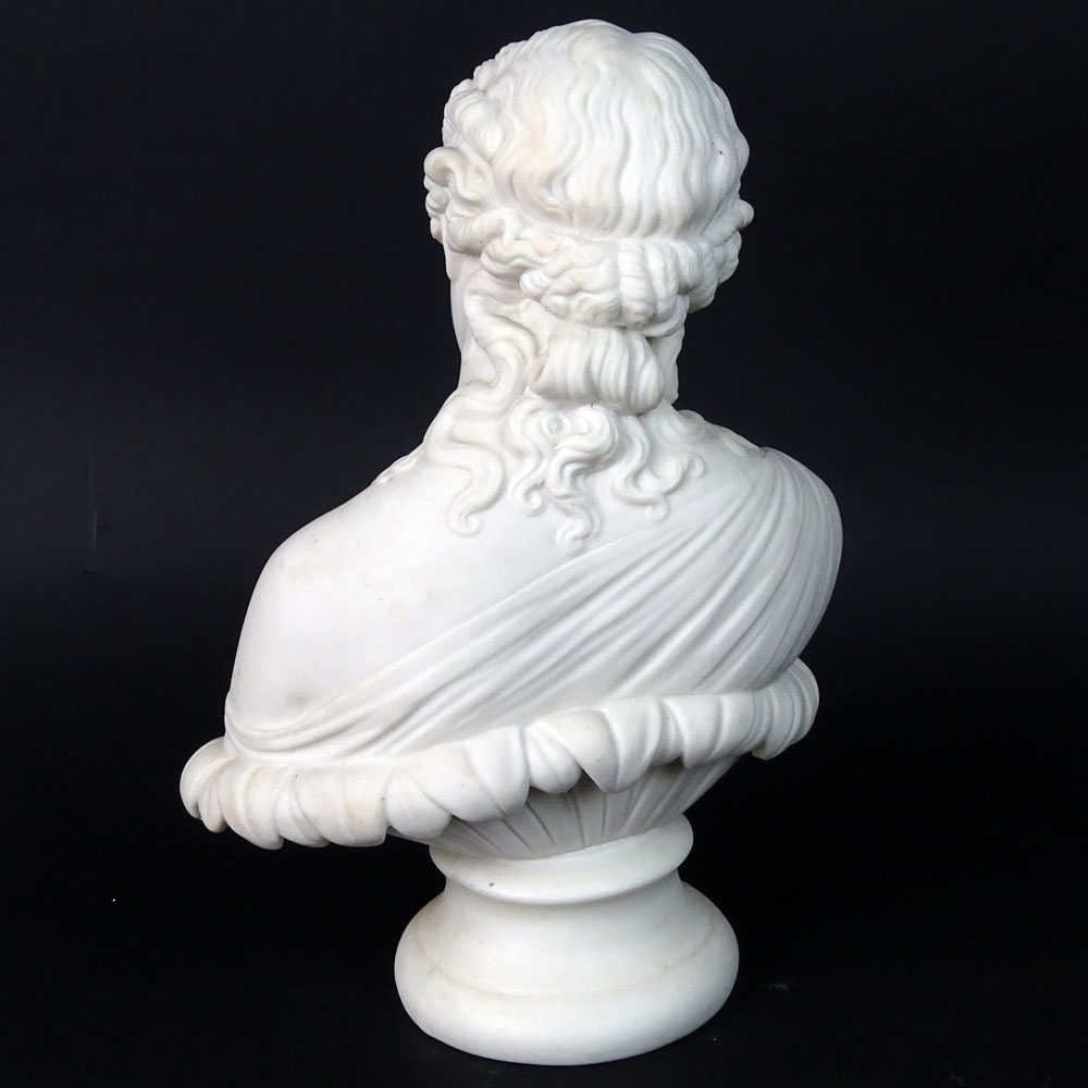 Vintage Parian Bust of a Girl.