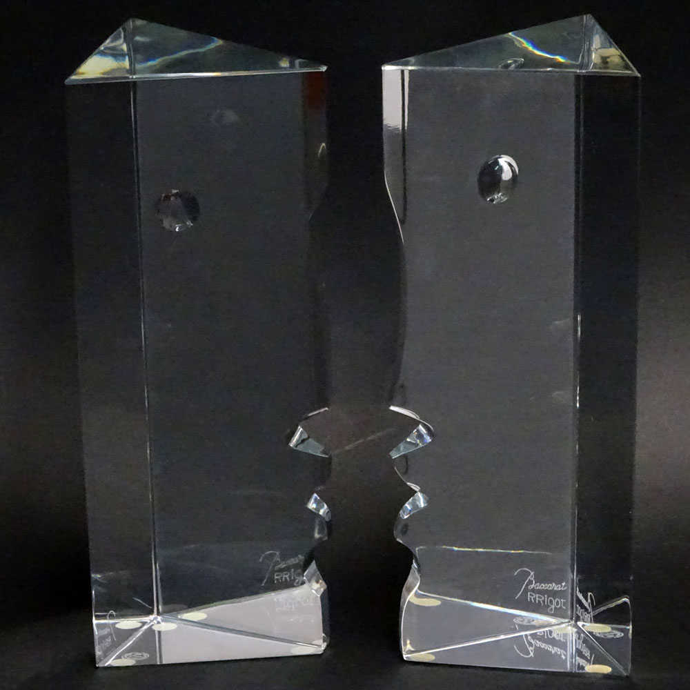 Two (2) Baccarat Crystal "Encounter Man" & "Encounter Woman" 