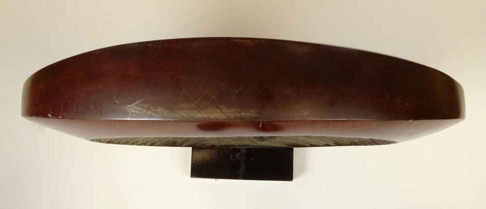 Henry Moretti (20th Century) "The Little River" Large Hand Carved Mahogany Wood Sculpture