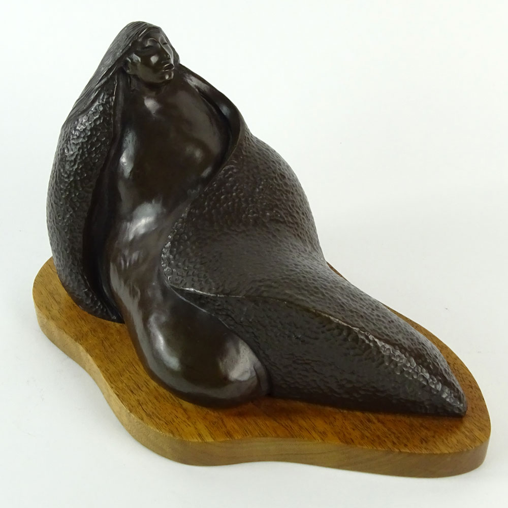 Allan Houser, American (1914-1994) Bronze sculpture "Repose" Signed and dated '79, numbered 13/20. 