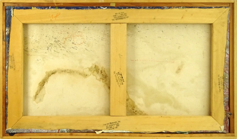 attributed to: Al Loving, American (1935-2005) Mixed Media on Canvas.