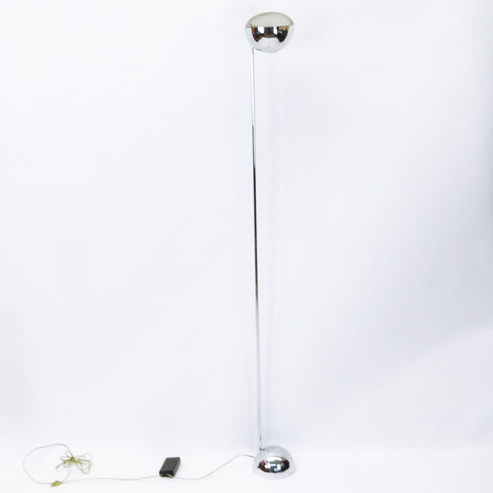 Mid Century Robert Sonneman Chrome Floor Lamp.