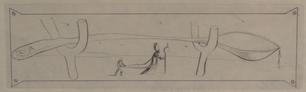 Salvador Dali Spanish (1904-1989) Limited Edition Color Lithograph on Rives Paper from the "Les Diners de Gala" Suite. 