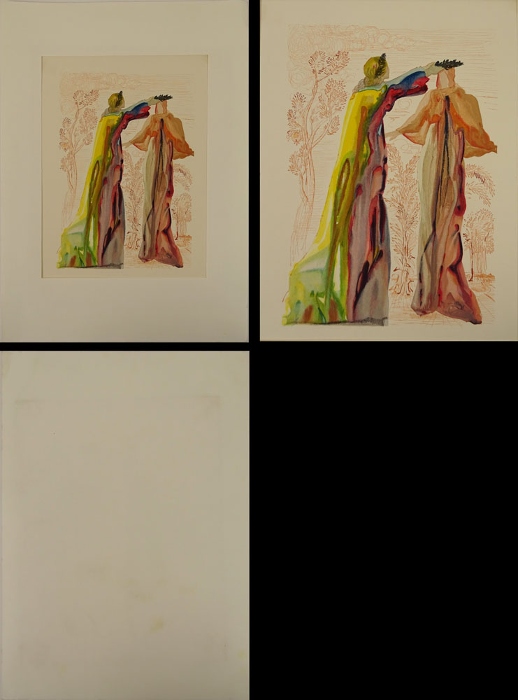 after: Salvador Dali, Spanish (1904-1989) Set of Four (4) Hand Colored Prints.