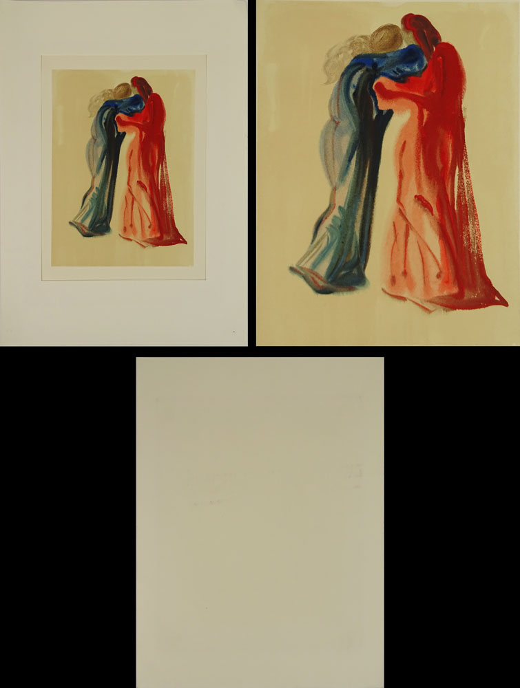 after: Salvador Dali, Spanish (1904-1989) Set of Four (4) Hand Colored Prints.