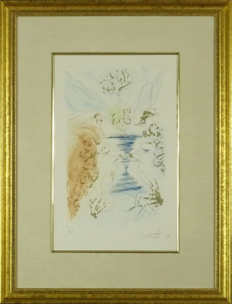 Salvador Dalí (Spanish 1904-1989) Let him Kiss me, Song of Songs of Solomon's .