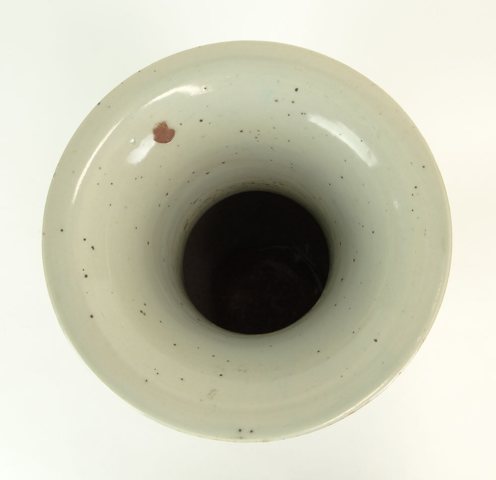 19/20th Century Chinese Famille Rose Porcelain Baluster Vase.