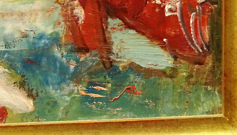 Charles Dufresne French (1876-1938) Oil on Canvas "Rape of Aurora" Signed "Dufresne"