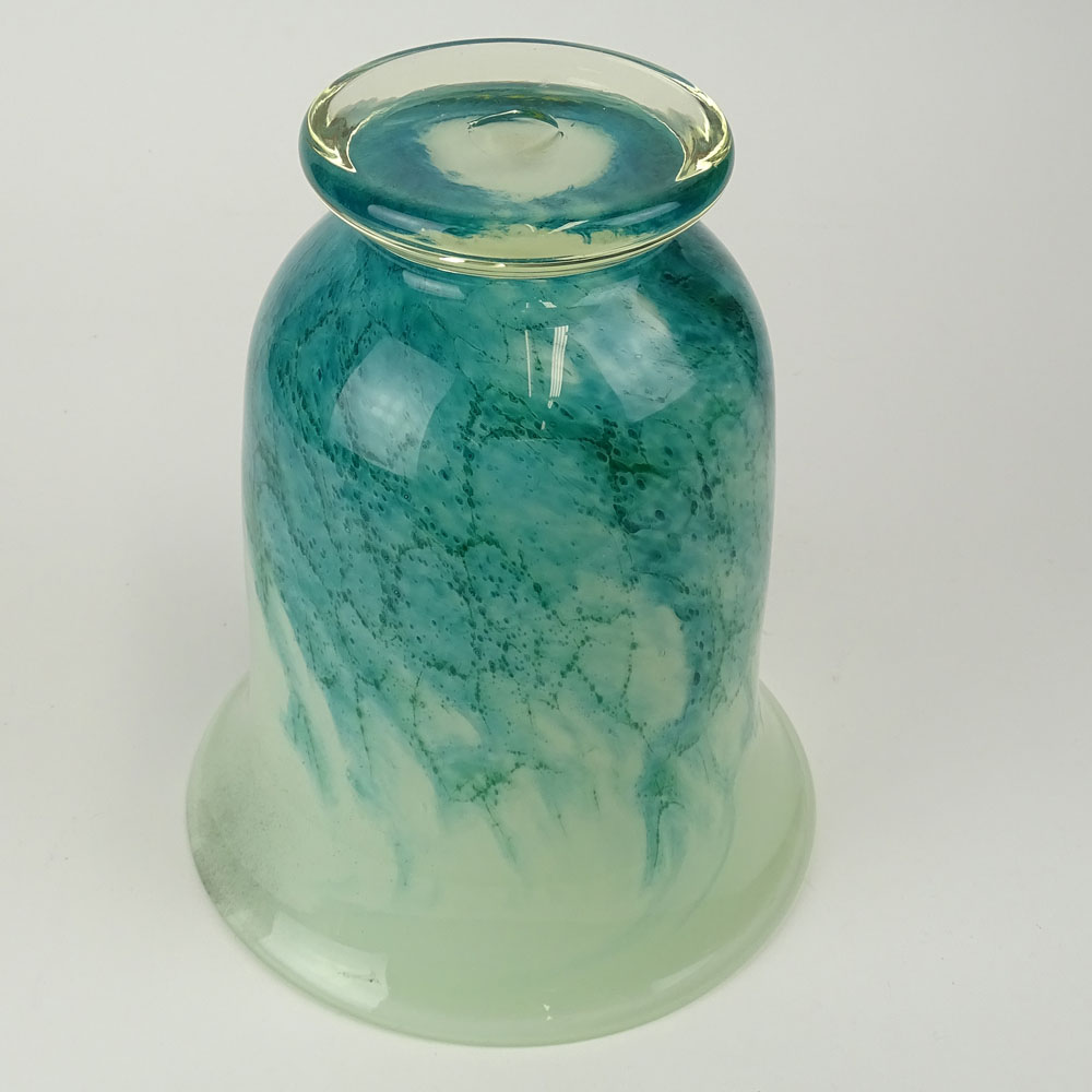 Vintage Art Glass Vase. Possibly Murano. Cut pontil bottom.
