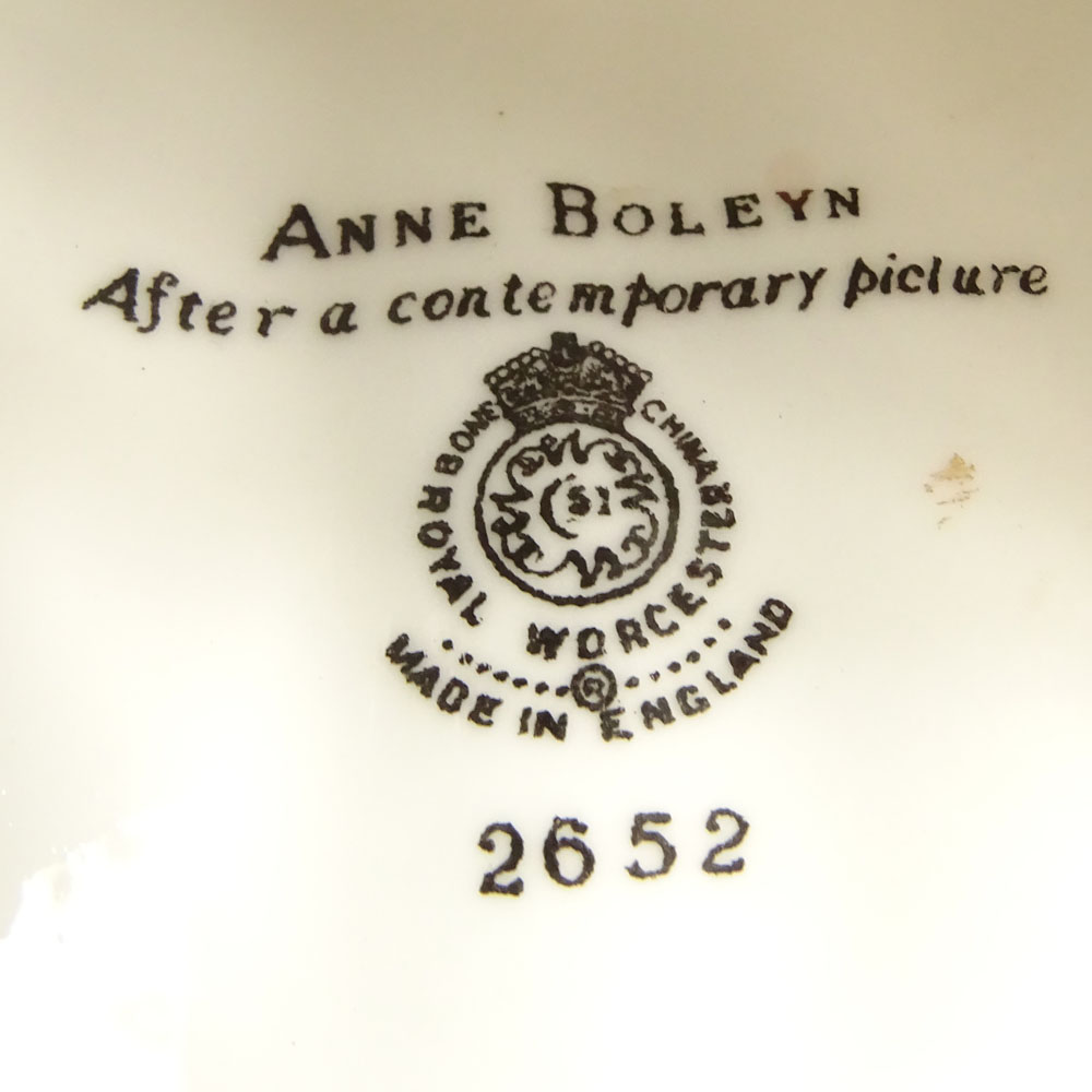 Two (2) Royal Worcester Porcelain Figurines "Henry Vlll & Anne Boleyn" 