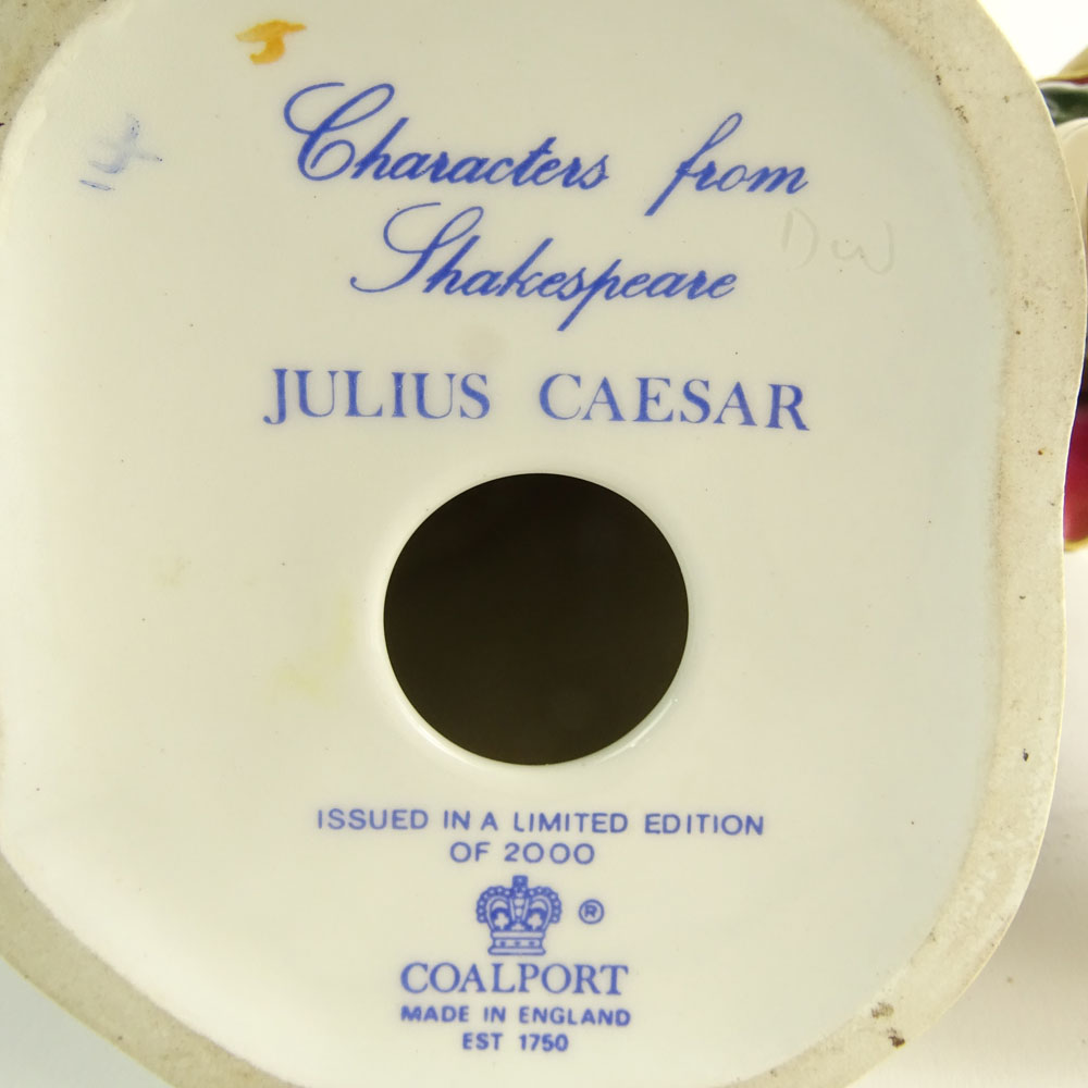 Collection of Two (2) English Porcelain Figurines. One, Coalport "Julius Caesar"