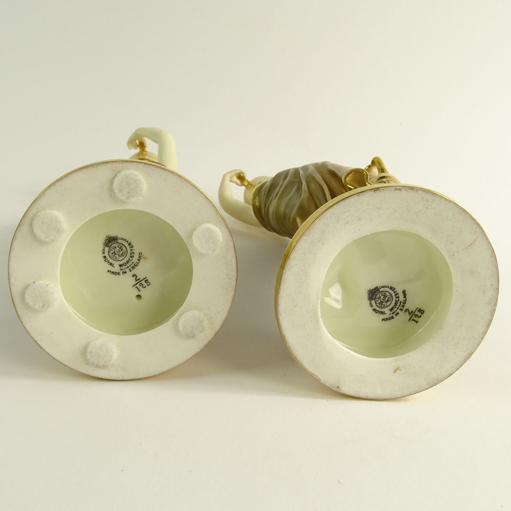 Pair of Royal Worcester Classical Figures.