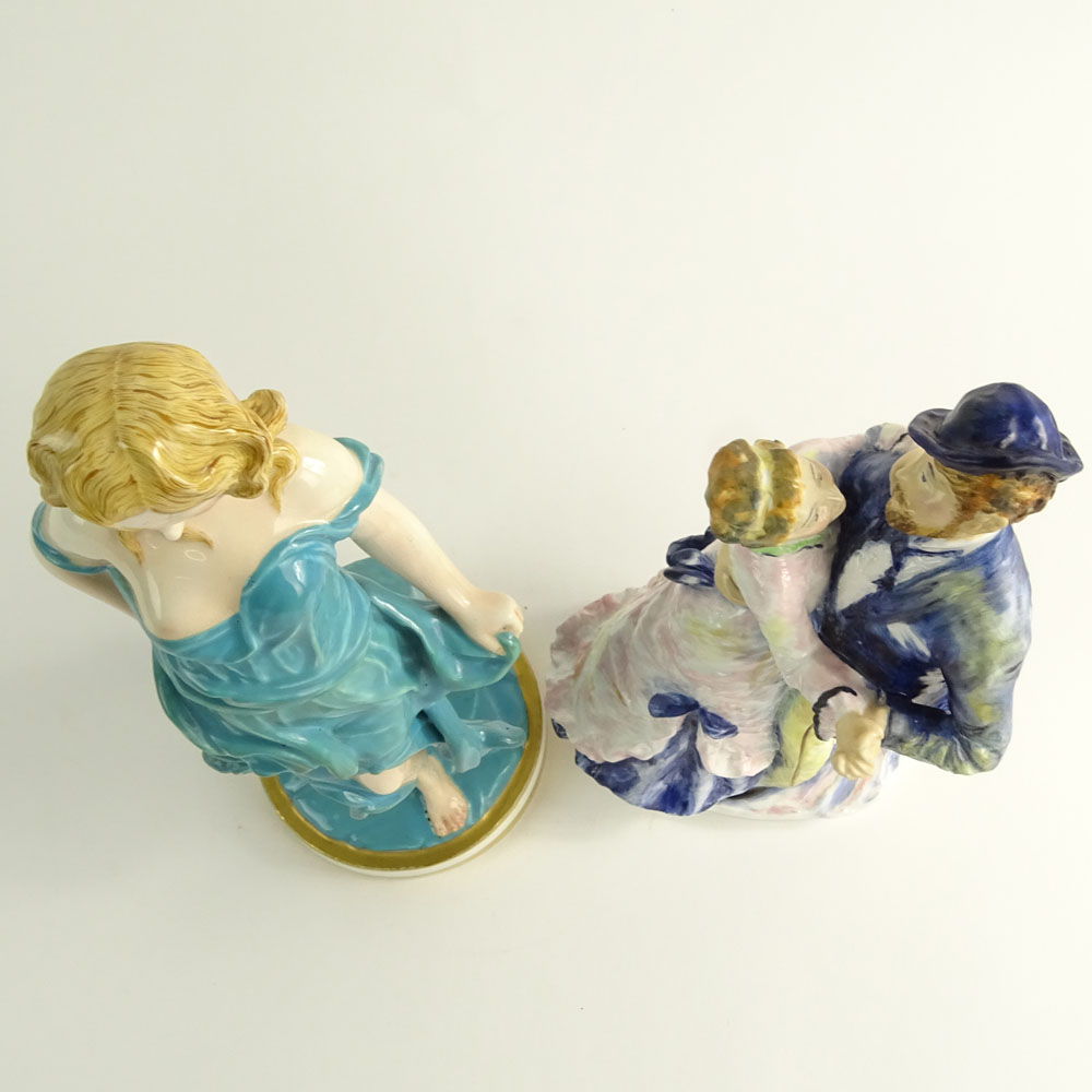 Collection of Two (2) Royal Worcester Porcelain Figurines. Includes "Marguerite and Don Pedro" 