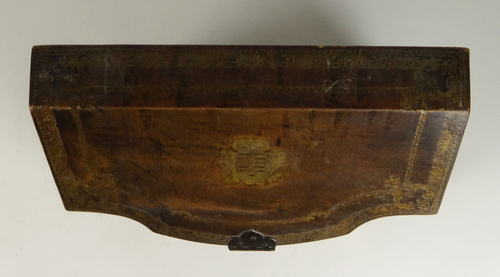 Early 20th Century Tooled Leather Stationary Box.