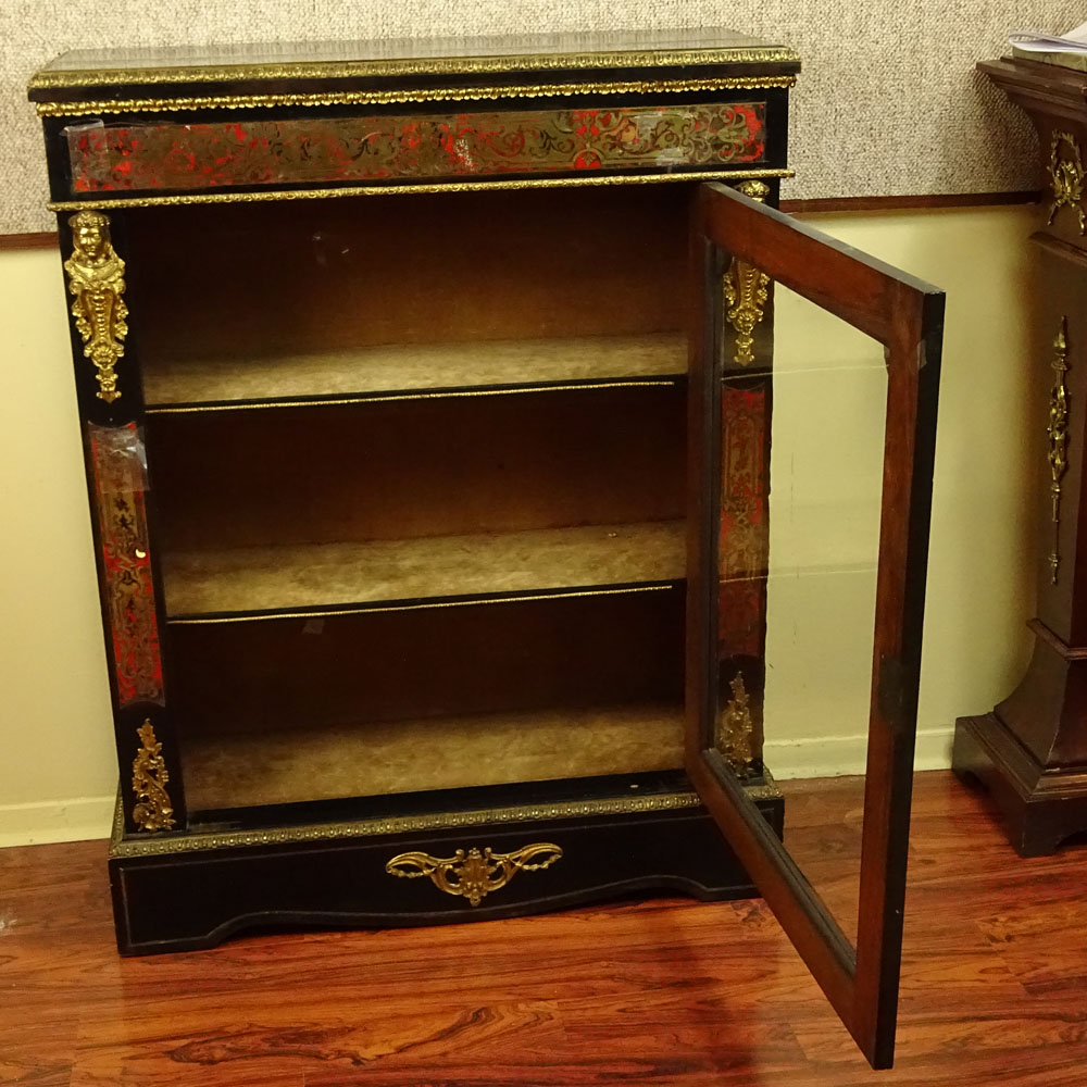 20th Century Bronze Mounted Boule Style Vitrine.