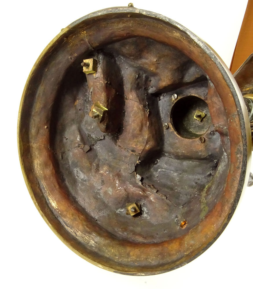after: Mathurin Moreau, French (1822–1912) Bronze with patina and marble "Livre D'Or"