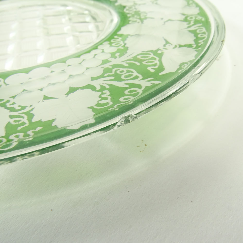 Collection of 19th Century Etched Glass.