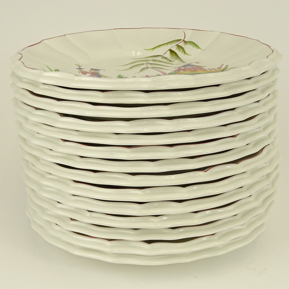 14 Este Ceramiche Porcellane Hand painted porcelain plates.