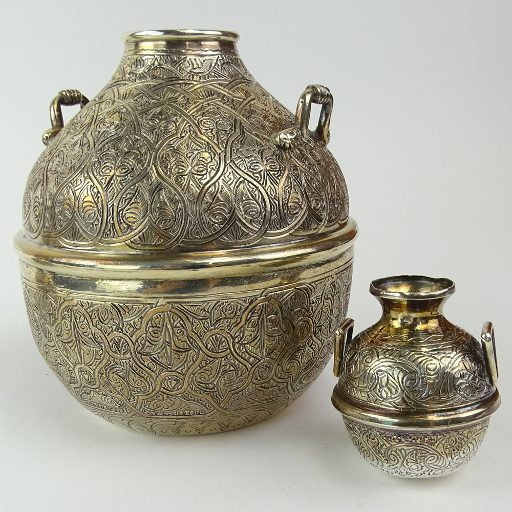 Vintage Egyptian 900 Silver Water Pipe/Hookah.