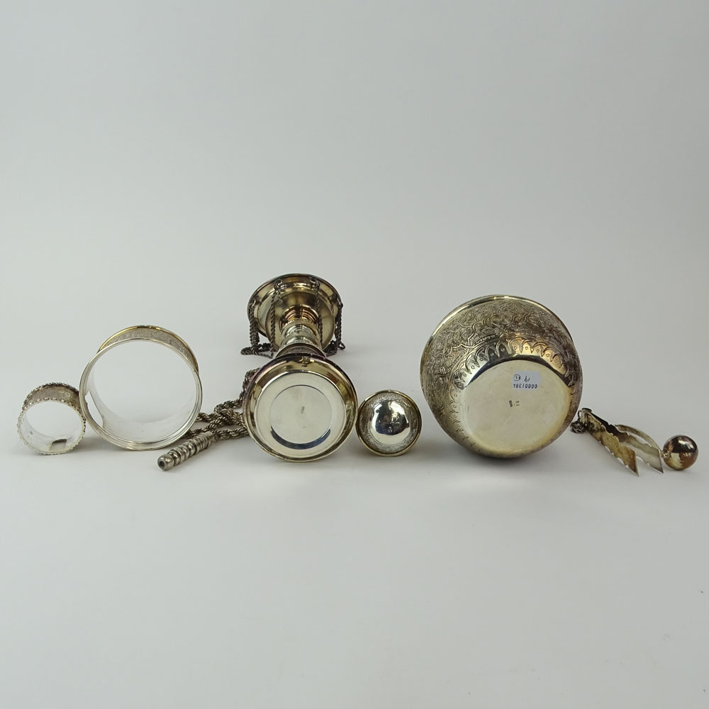 Vintage Egyptian 900 Silver Water Pipe/Hookah.