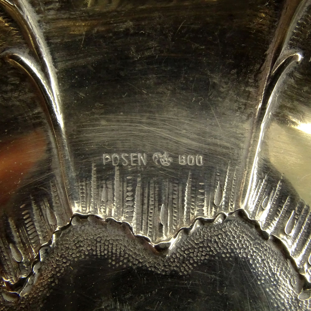 Antique Seven (7) Piece Lot of German 800 Silver Tabletop items.