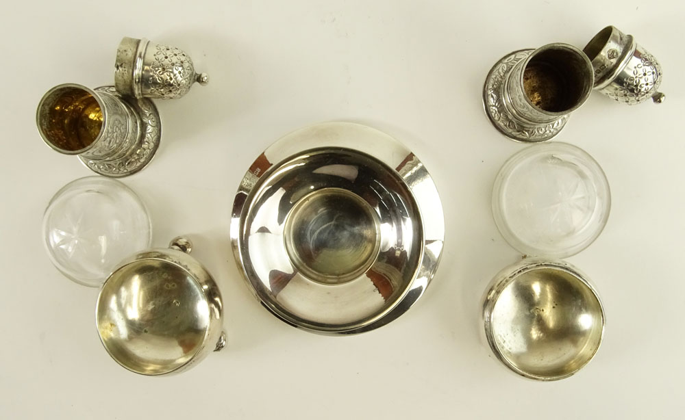 Lot of 5 Antique German Silver Tabletop items.