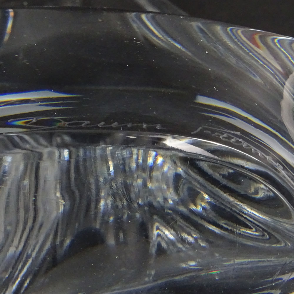 Daum France Crystal Sailboat Sculpture.