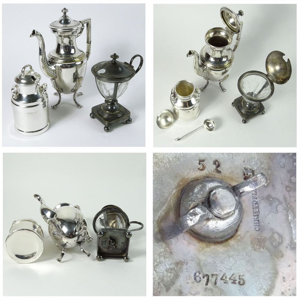 Miscellaneous Lot of Vintage Silver Plate 11 Tabletop Items.