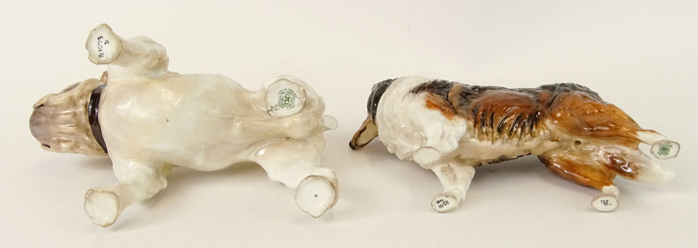 Lot of Two (2) Royal Doulton Porcelain Dog Figurines.