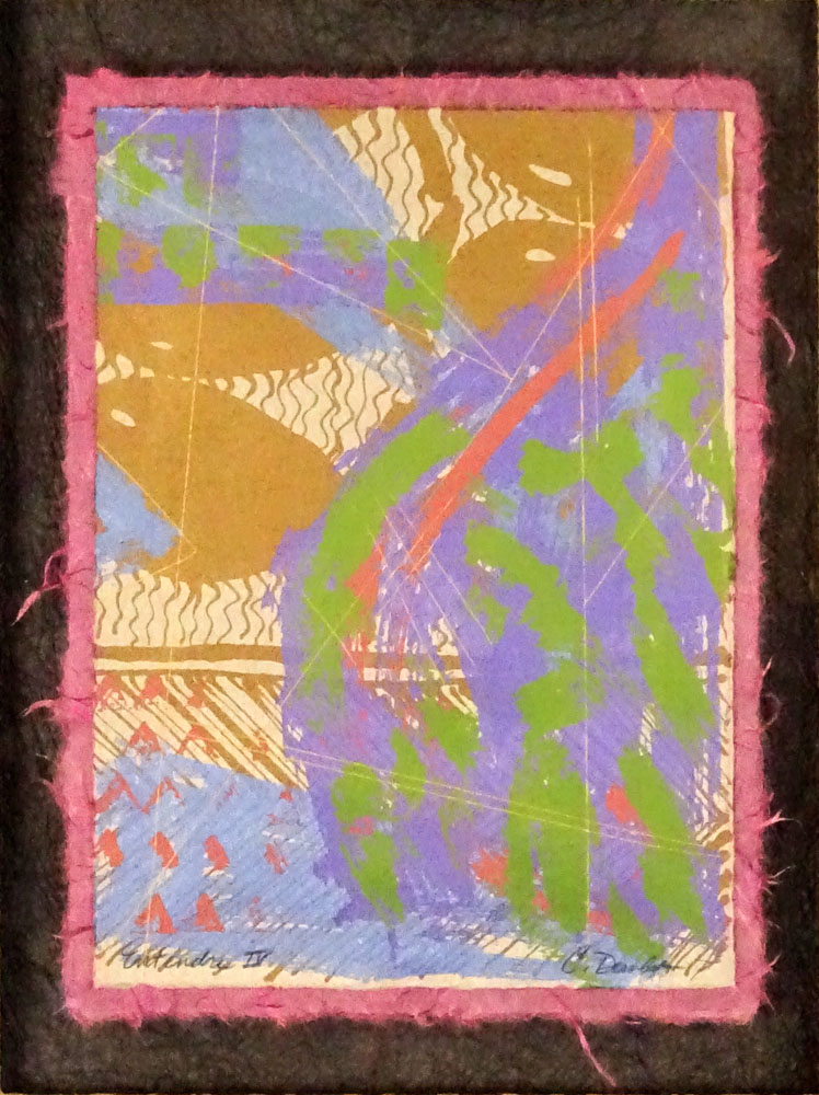 Harris Strong, America  (1920-2006)  Mixed media "Abstract". 
