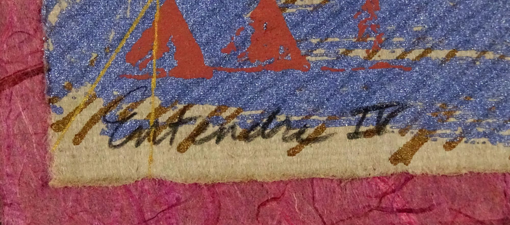 Harris Strong, America  (1920-2006)  Mixed media "Abstract". 