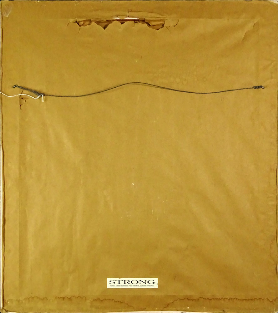 Harris Strong, America  (1920-2006)  Mixed media "Abstract". 