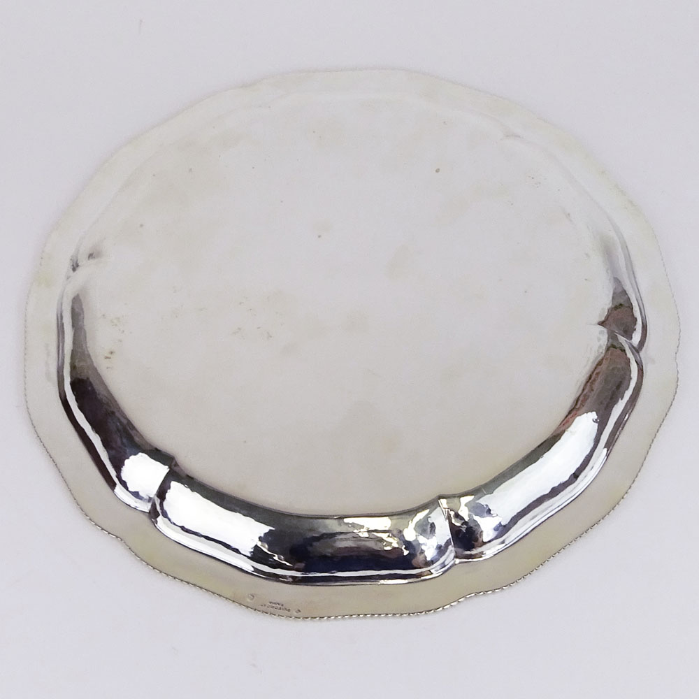 Vintage French Puiforcat Silver Tray. Signed Puiforcat, (Minerva) touch mark, (E-baton-P).