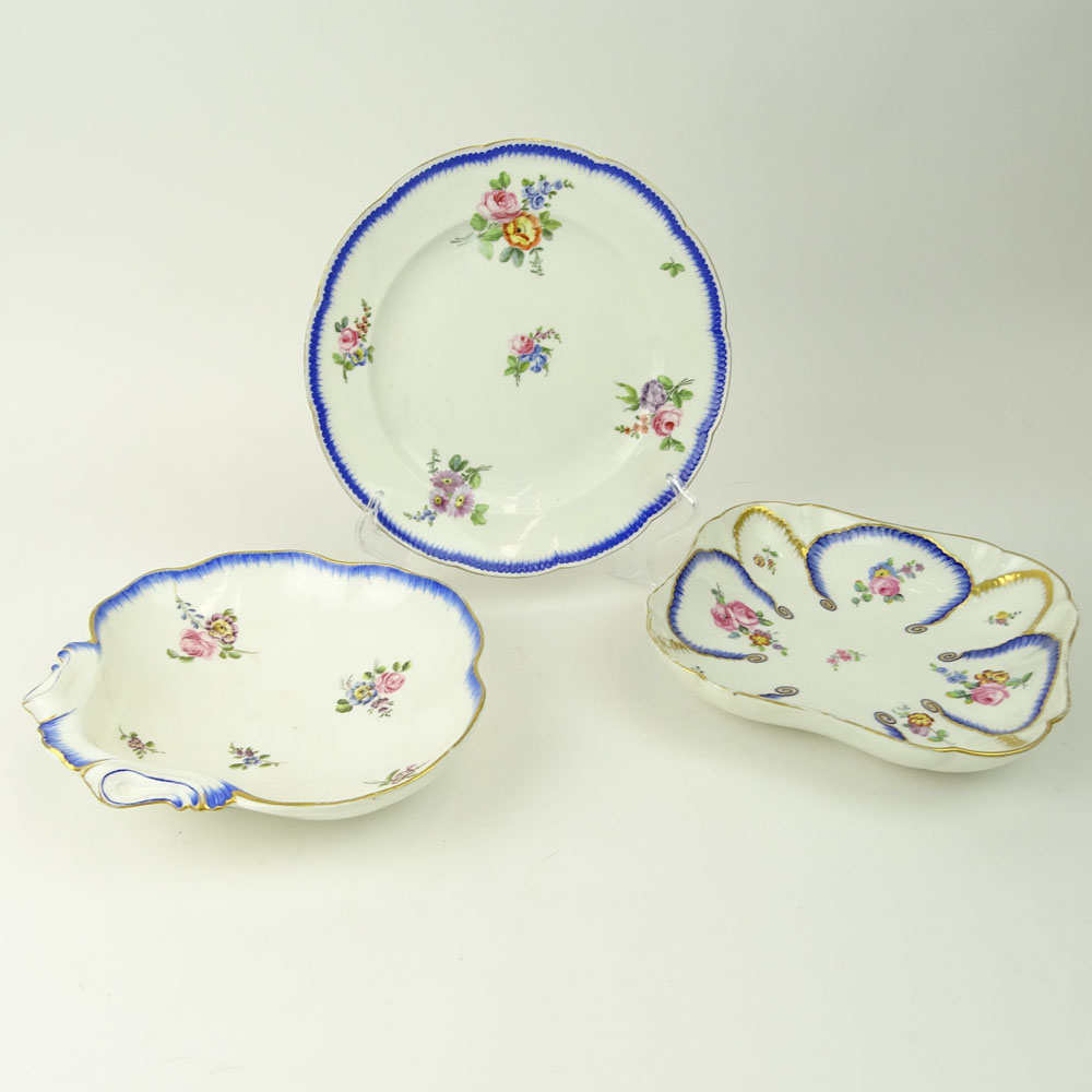 Assorted 13 Piece Collection of 18/19th Century Sevres Porcelain.