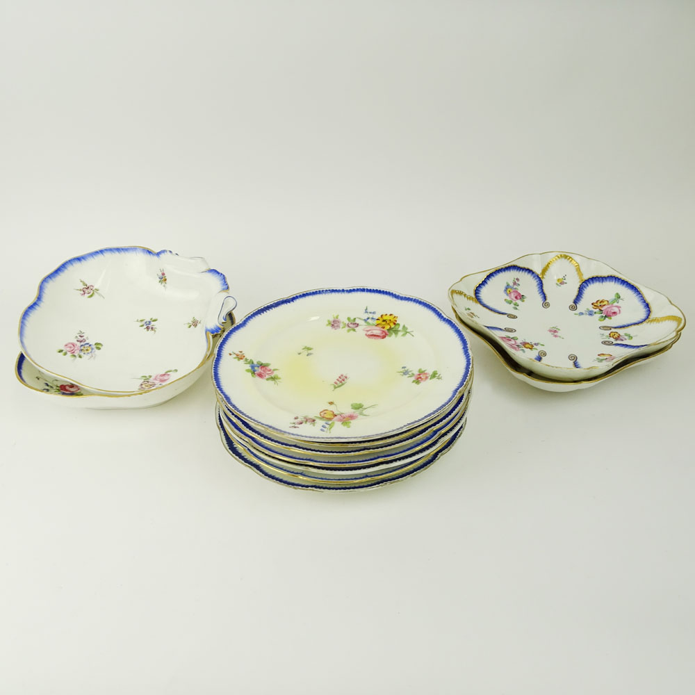 Assorted 13 Piece Collection of 18/19th Century Sevres Porcelain.